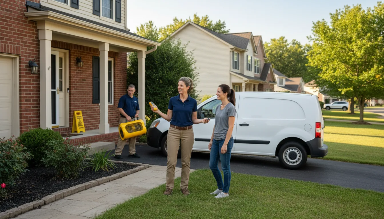Residential water damage restoration in Iselin, NJ